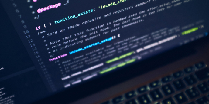 programing with a laptop