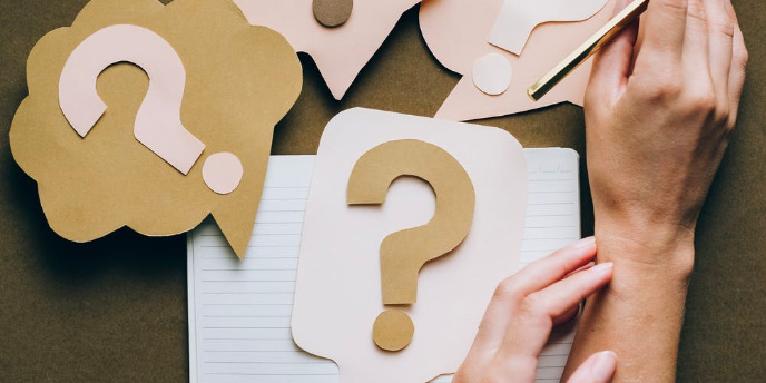  person seeking information through questions