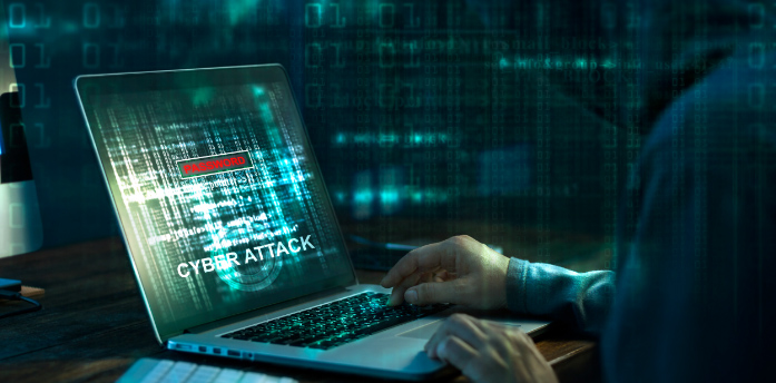 Hacker doing a cyber attack