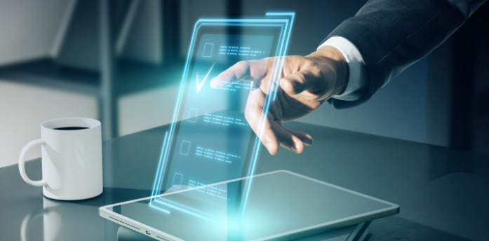 person extracting data from a document