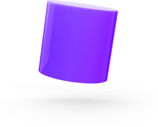 3d purple cylinder