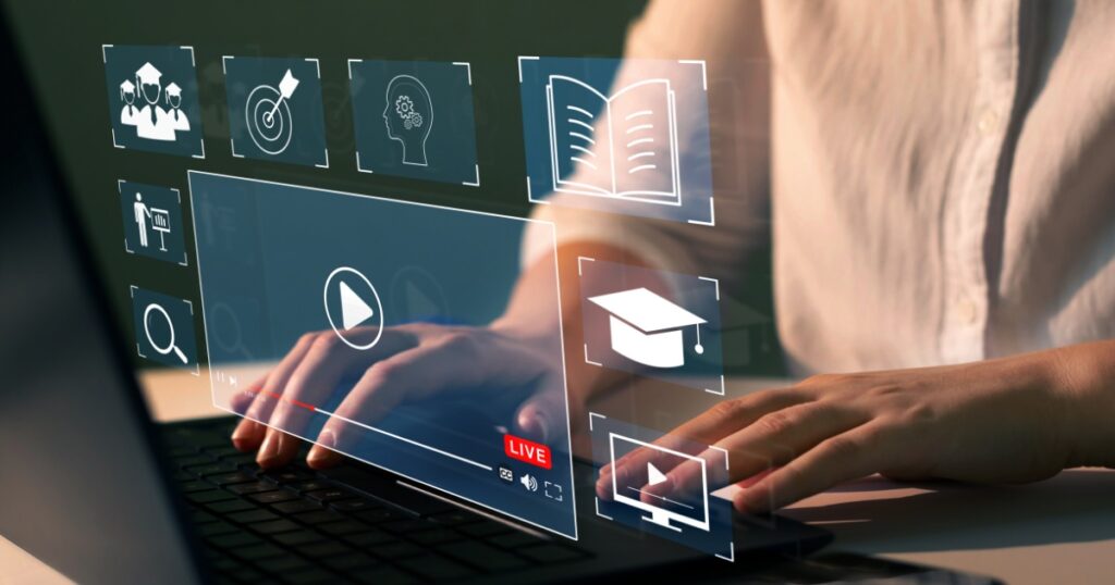 person taking a massive open online course (MOOCs)